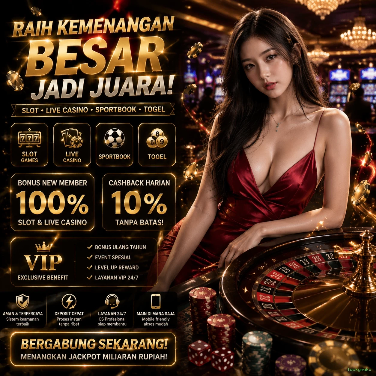 Ulasan Fitur Terbaik yang Ditawarkan luckyneko